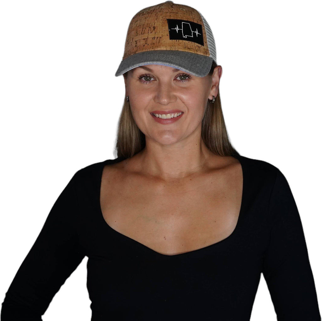 Alabama Hat - Low Profile - Cork - Heather Gray / Gray - Trucker Mesh