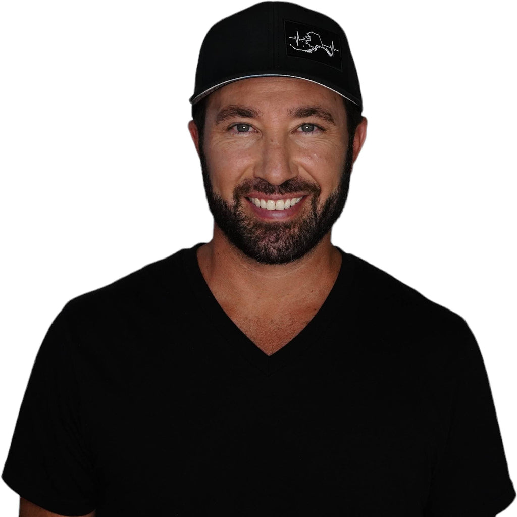 Alaska Hat - Baseball Hat Fit - Black - Laser Mesh