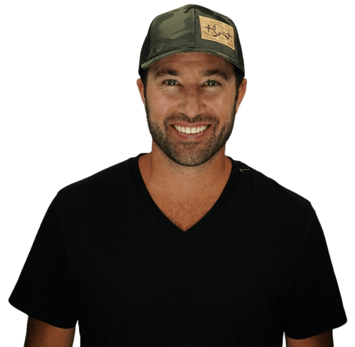 Alaska Hat - Baseball Hat Fit - Tan Camo / Black - Laser Mesh
