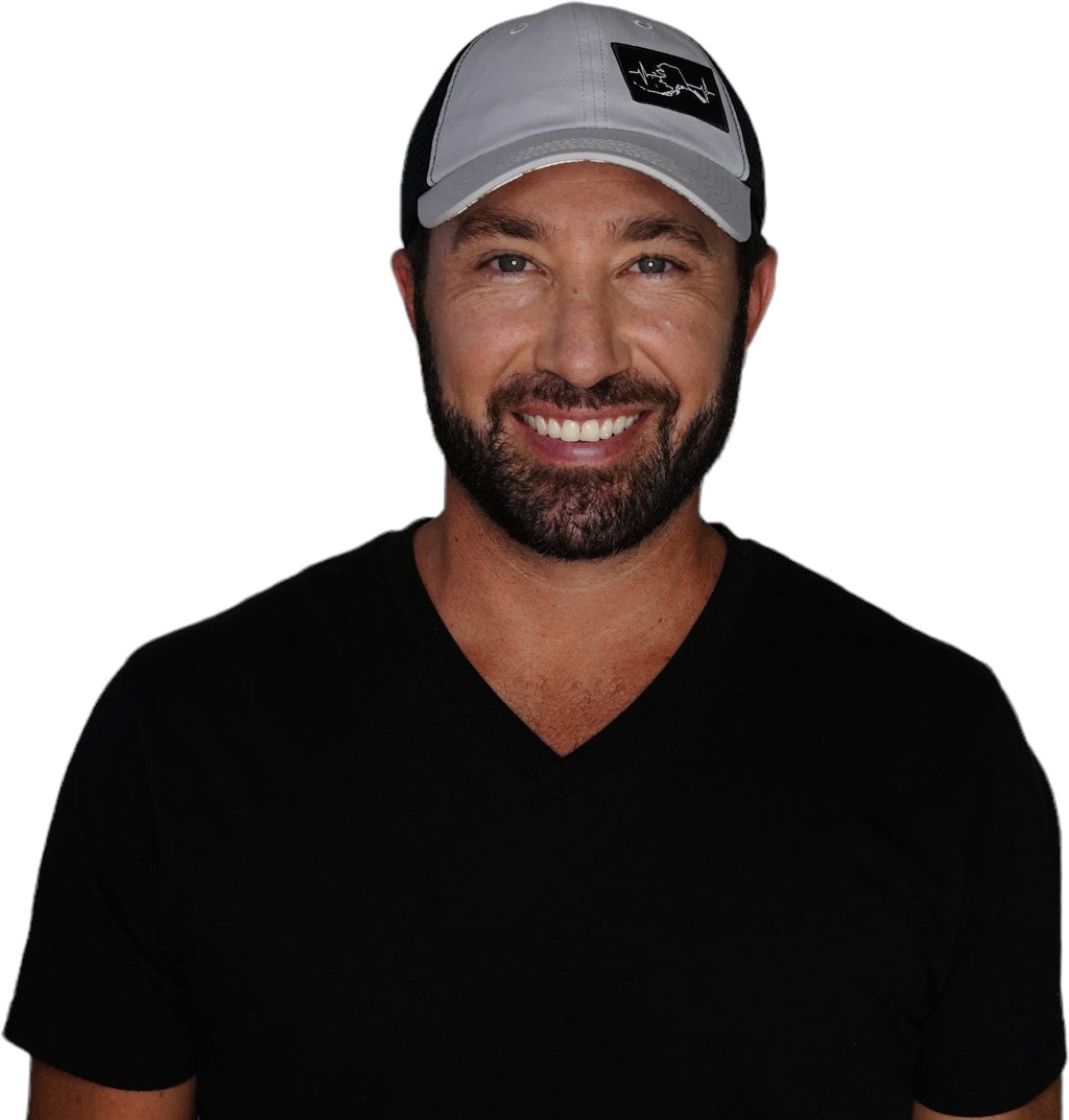 Alaska Hat - Dad Hat - Gray / Black - Soft Trucker Mesh