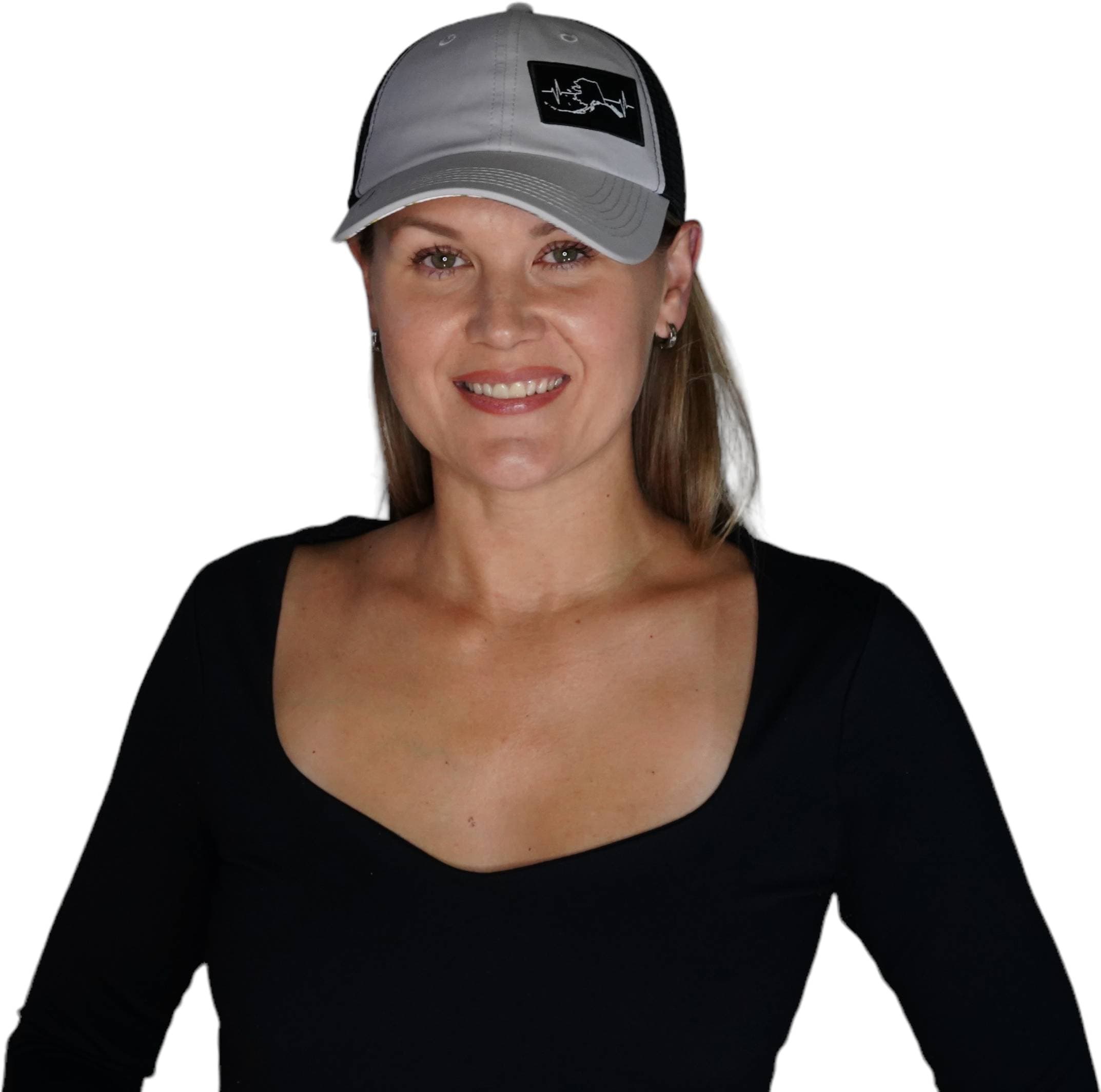 Alaska Hat - Dad Hat - Gray / Black - Soft Trucker Mesh