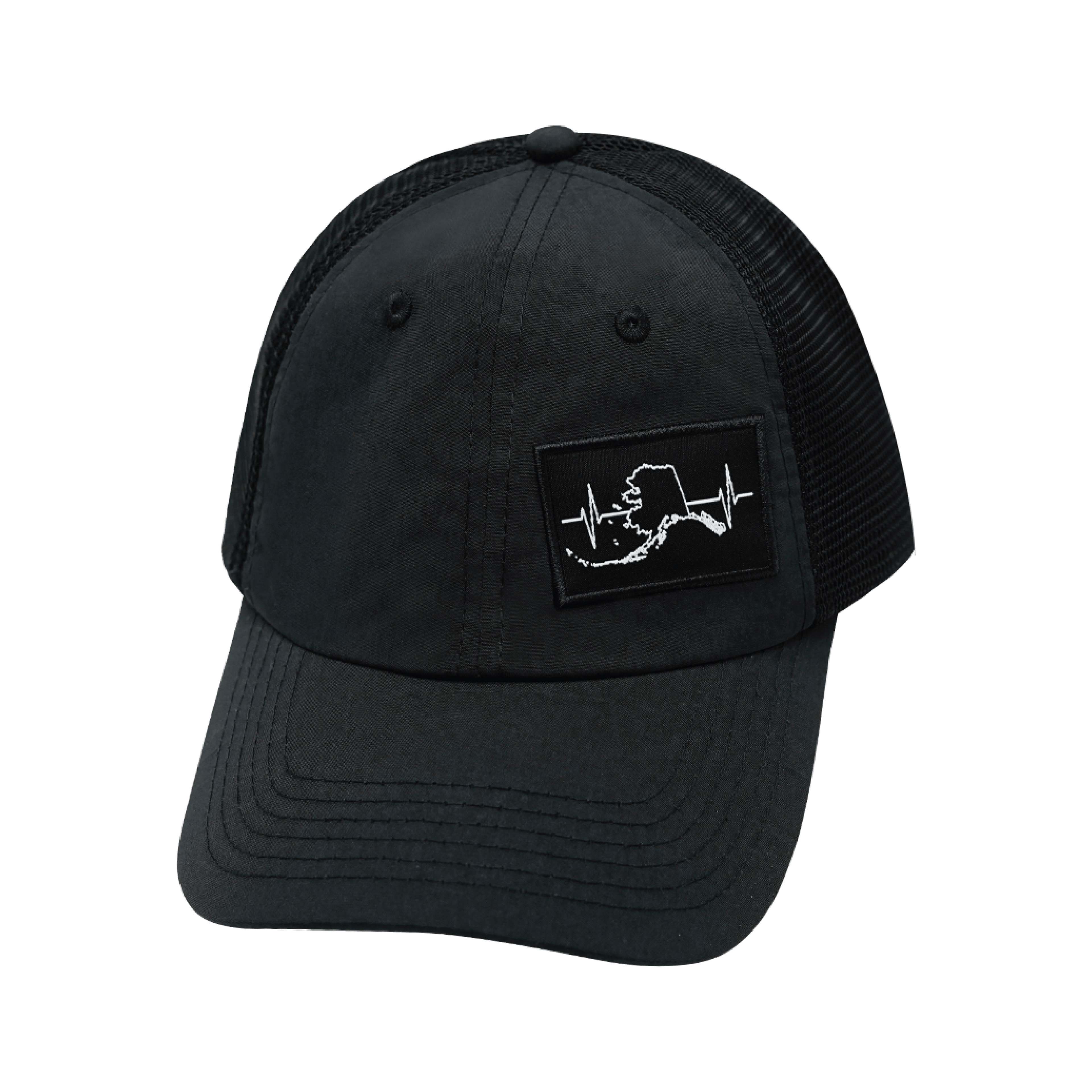 Alaska Hat - Dad Hat - Black - Soft Trucker Mesh