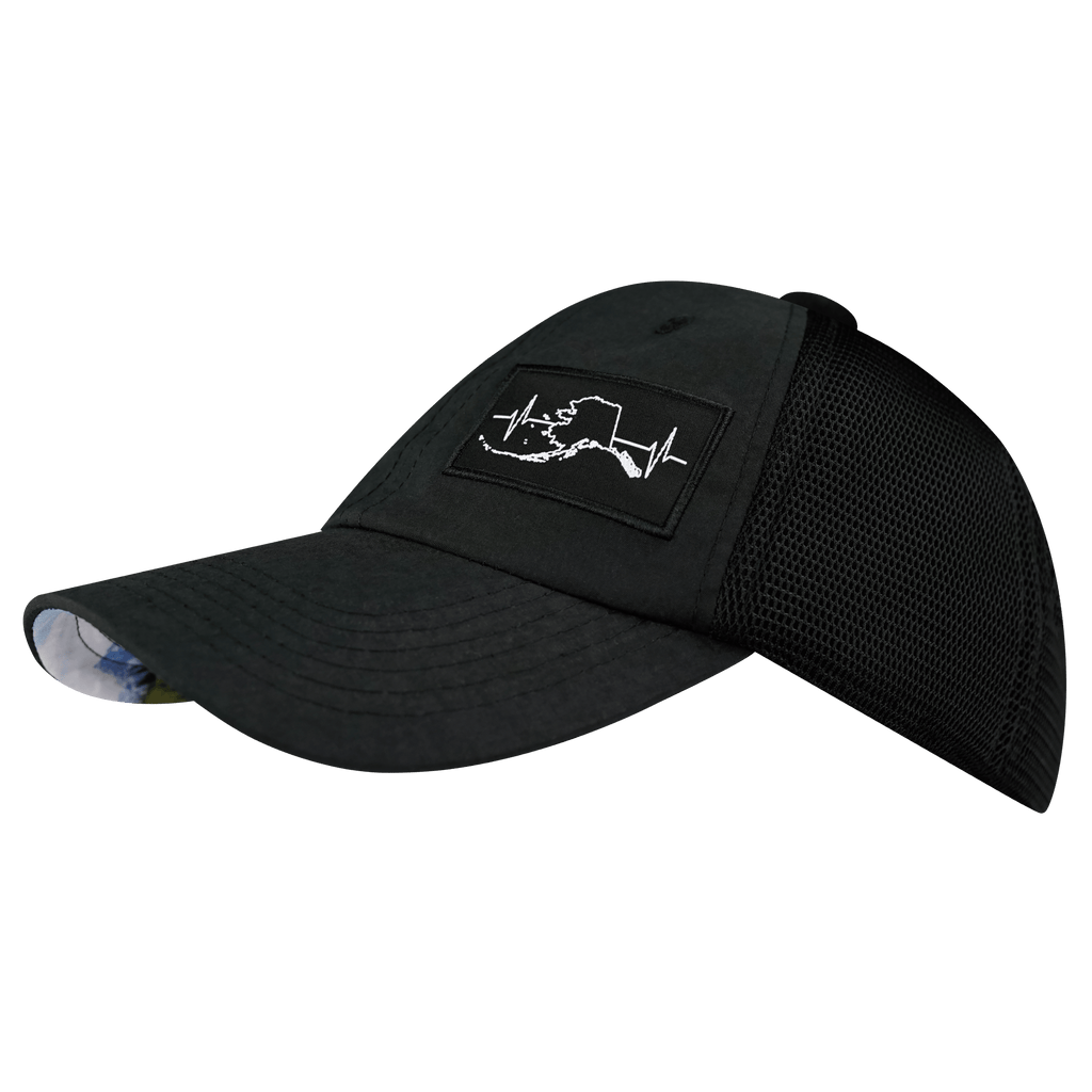 Alaska Hat - Dad Hat - Black - Soft Trucker Mesh