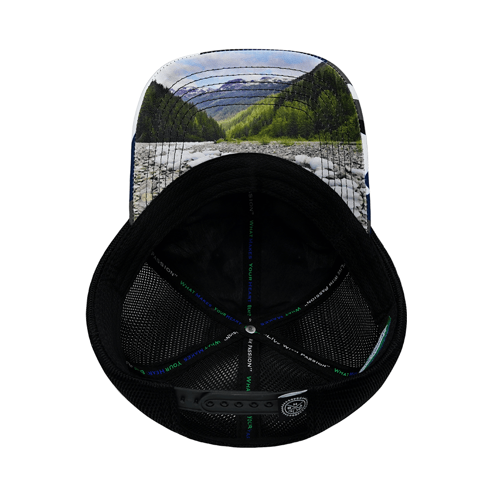 Alaska Hat - Dad Hat - Camo - White / Gray / Blue / Black - Soft Trucker Mesh