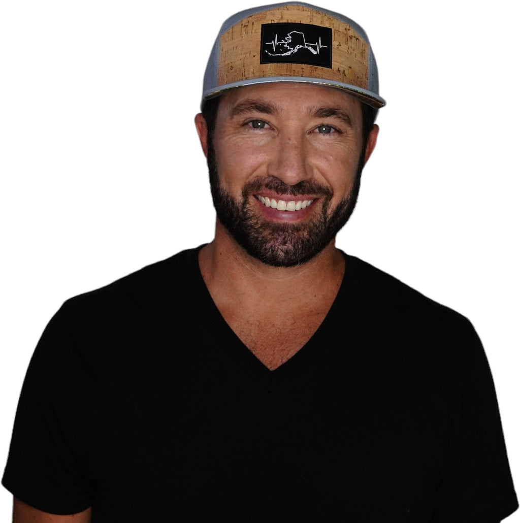 Alaska Hat - Flat Bill - Cork - Gray Blue - Laser Mesh