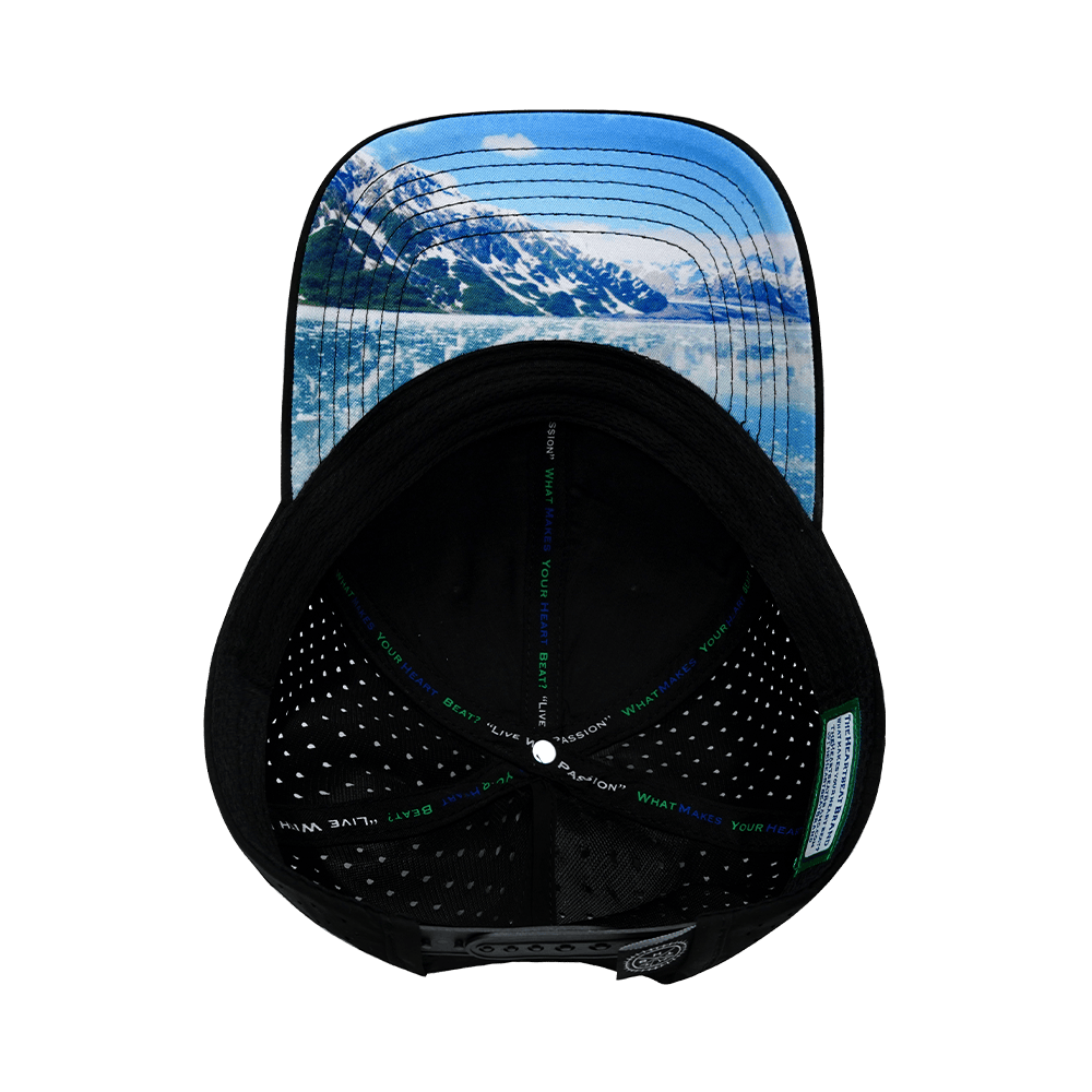 Alaska Hat - Low Profile - Ponytail - Cork - Black - Laser Mesh