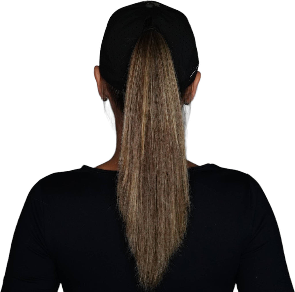 Alaska Hat - Low Profile - Ponytail - Camo / Black - Laser Mesh