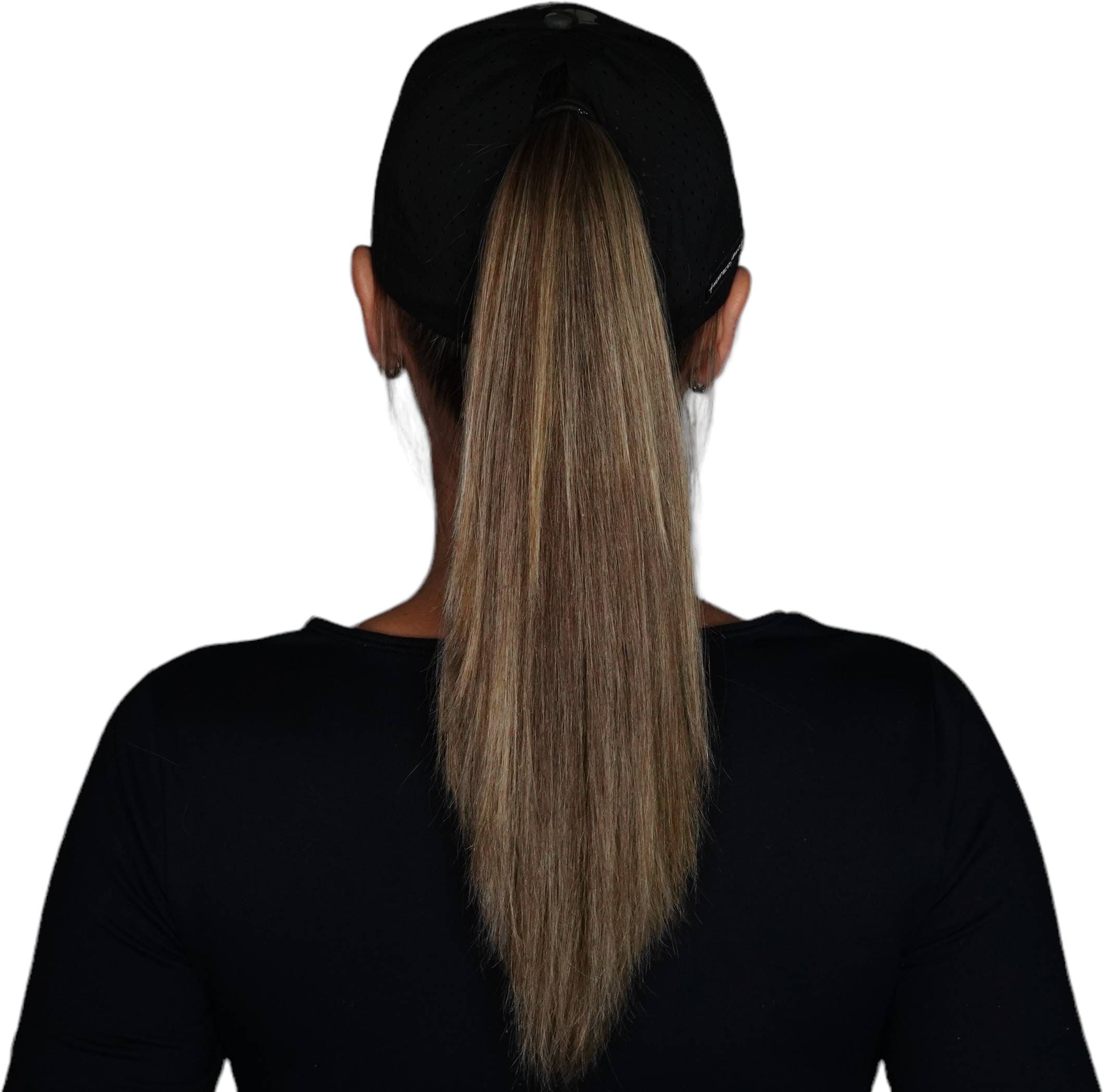 Alaska Hat - Low Profile - Ponytail - Camo / Black - Laser Mesh