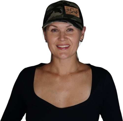 Alaska Hat - Low Profile - Ponytail - Camo / Black - Laser Mesh