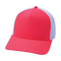 Blank - 5 Panel - Structured - Neon Peach / White (Unisex) - Laser Mesh