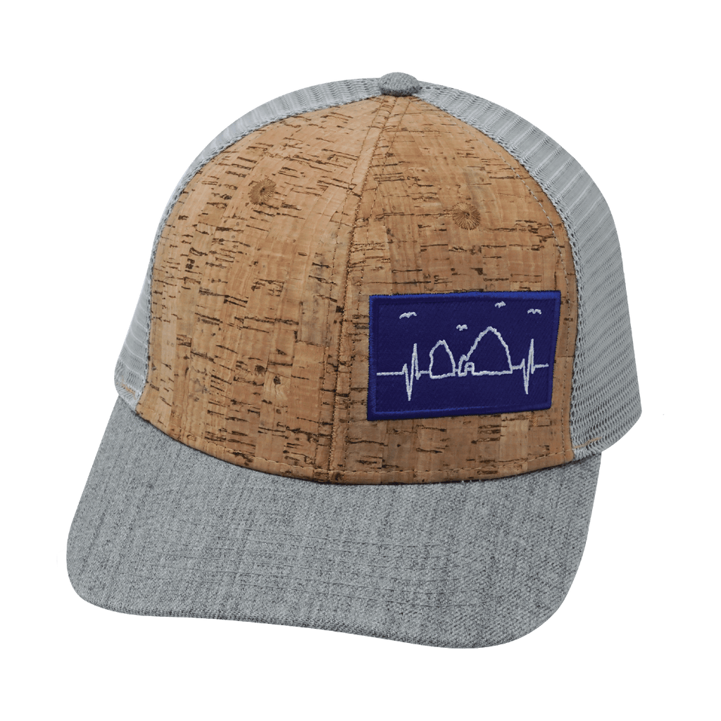 Cabo Hat - Baseball Hat Fit - Cork - Heather Gray / Gray - Trucker Mesh
