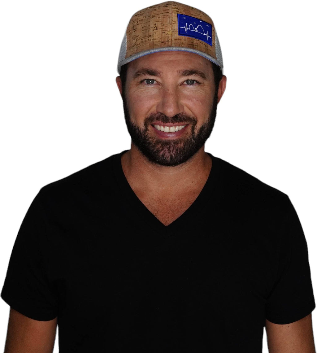Cabo Hat - Baseball Hat Fit - Cork - Heather Gray / Gray - Trucker Mesh