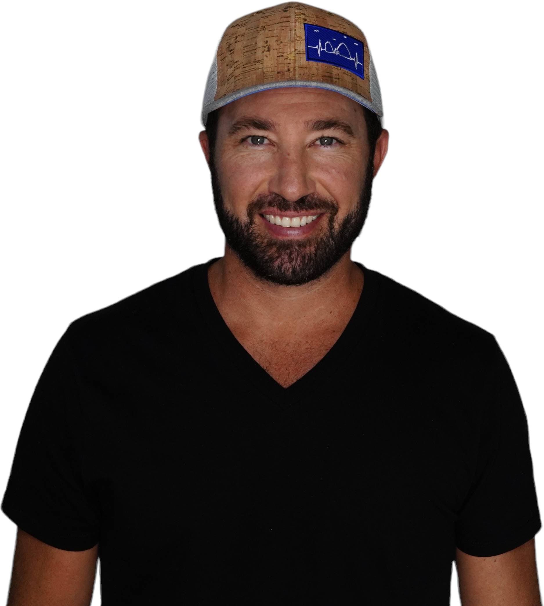 Cabo Hat - Baseball Hat Fit - Cork - Heather Gray / Gray - Trucker Mesh