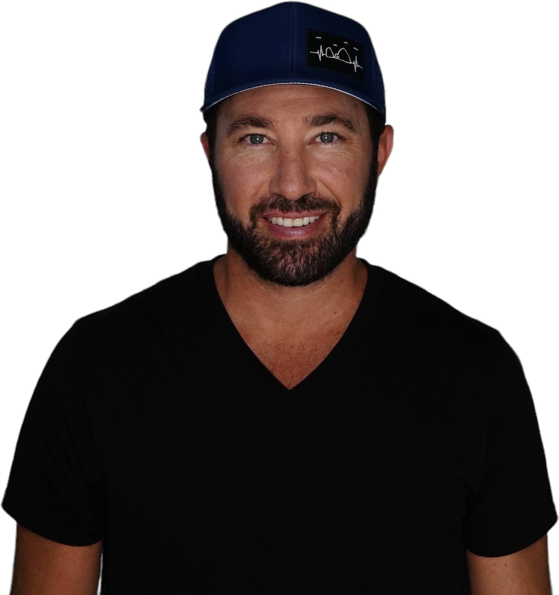 Cabo Hat - Baseball Hat Fit - Dark Blue - Laser Mesh