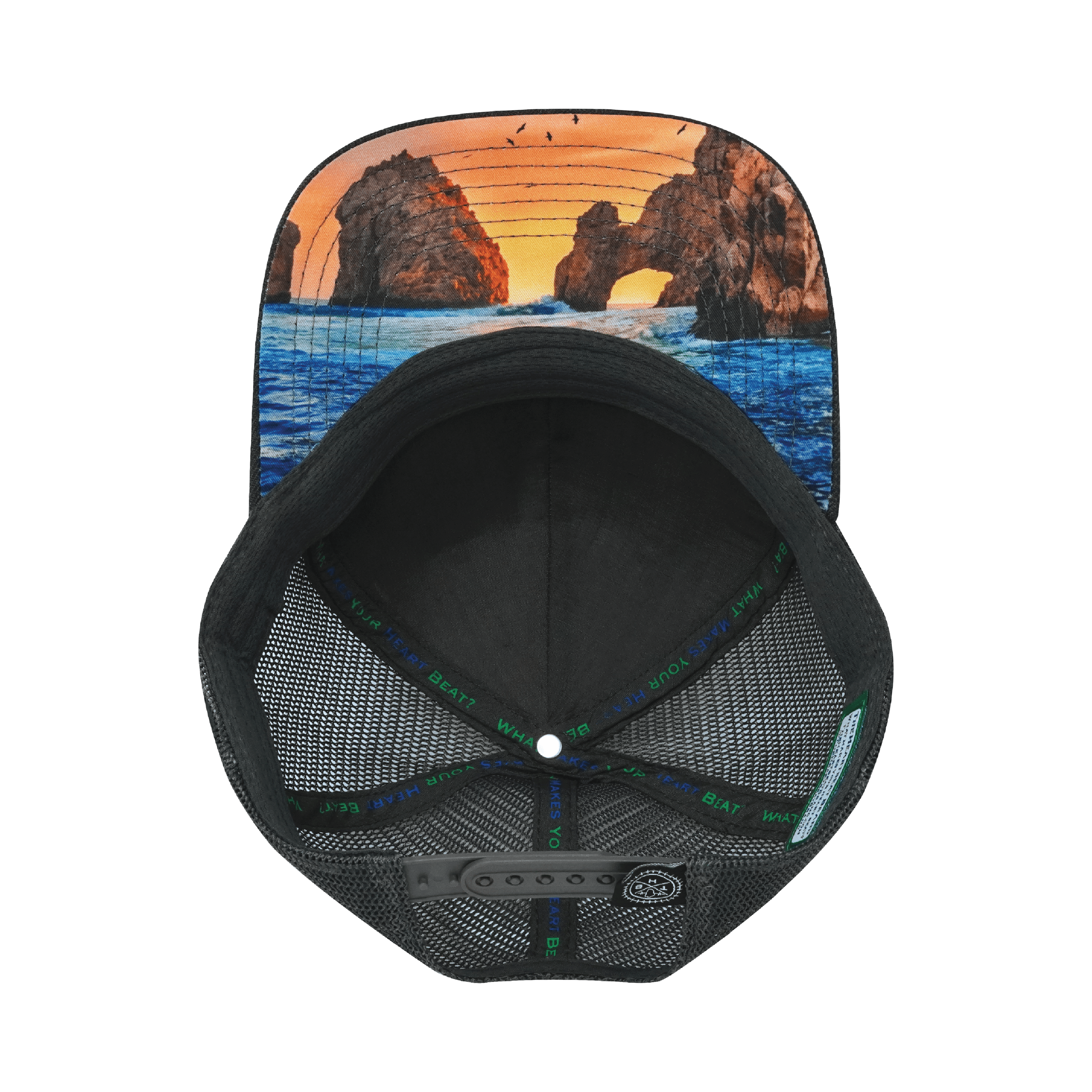 Cabo Hat - Baseball Hat Fit - Cork - Charcoal Gray - Trucker Mesh