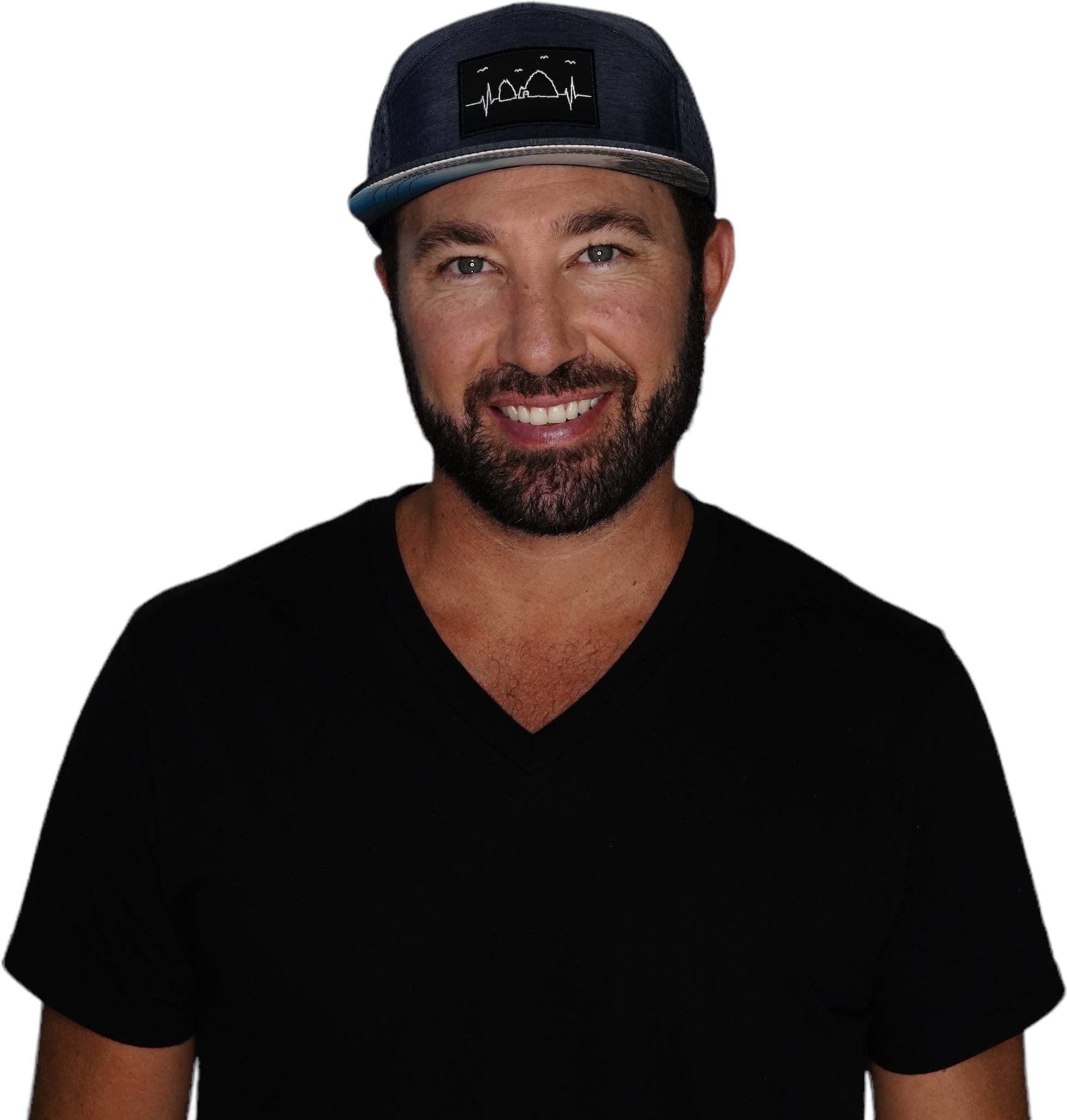 Cabo Hat - Flat Bill - Ocean Blue - Laser Mesh