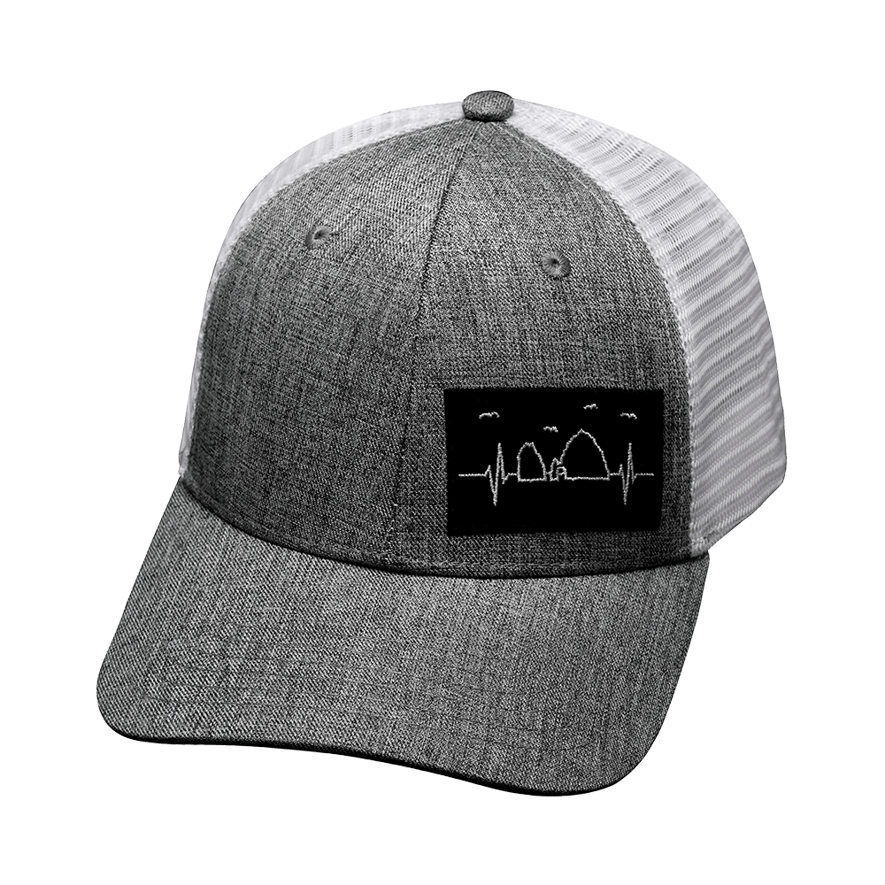 Cabo Hat - Low Profile - Gray / White - Trucker Mesh