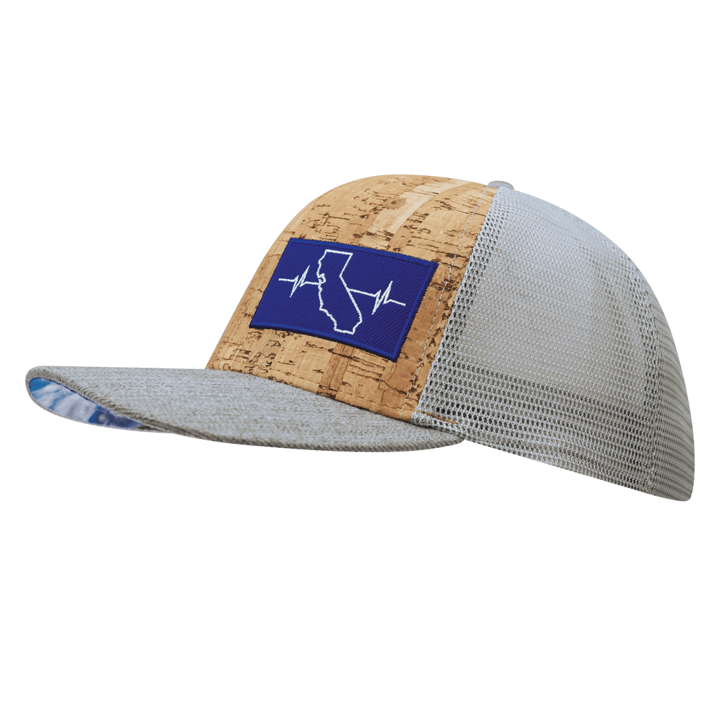 California Hat - Baseball Hat Fit - Cork - Heather Gray / Gray - Trucker Mesh