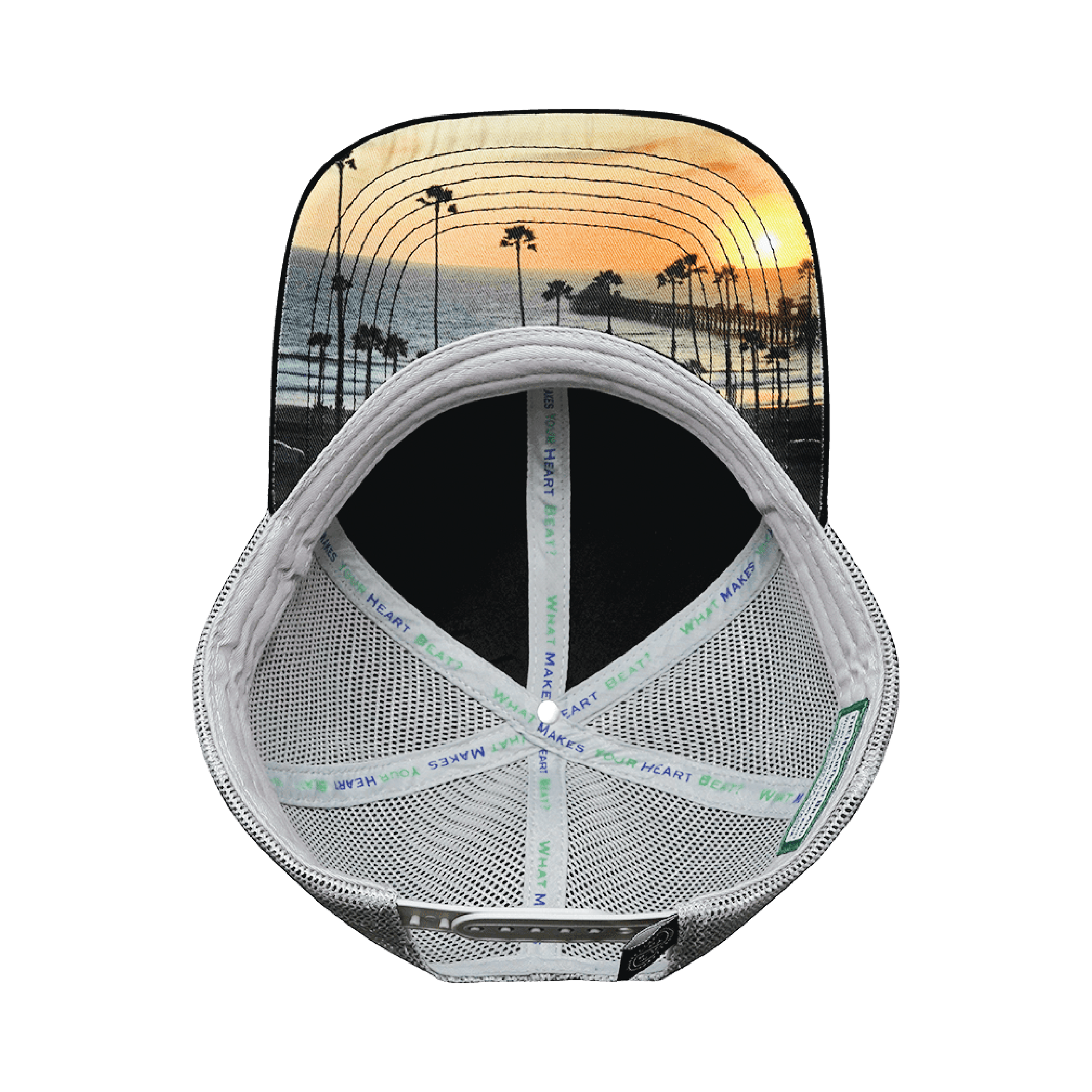California Hat - Baseball Hat Fit - Suede - Black / Gray - Trucker Mesh