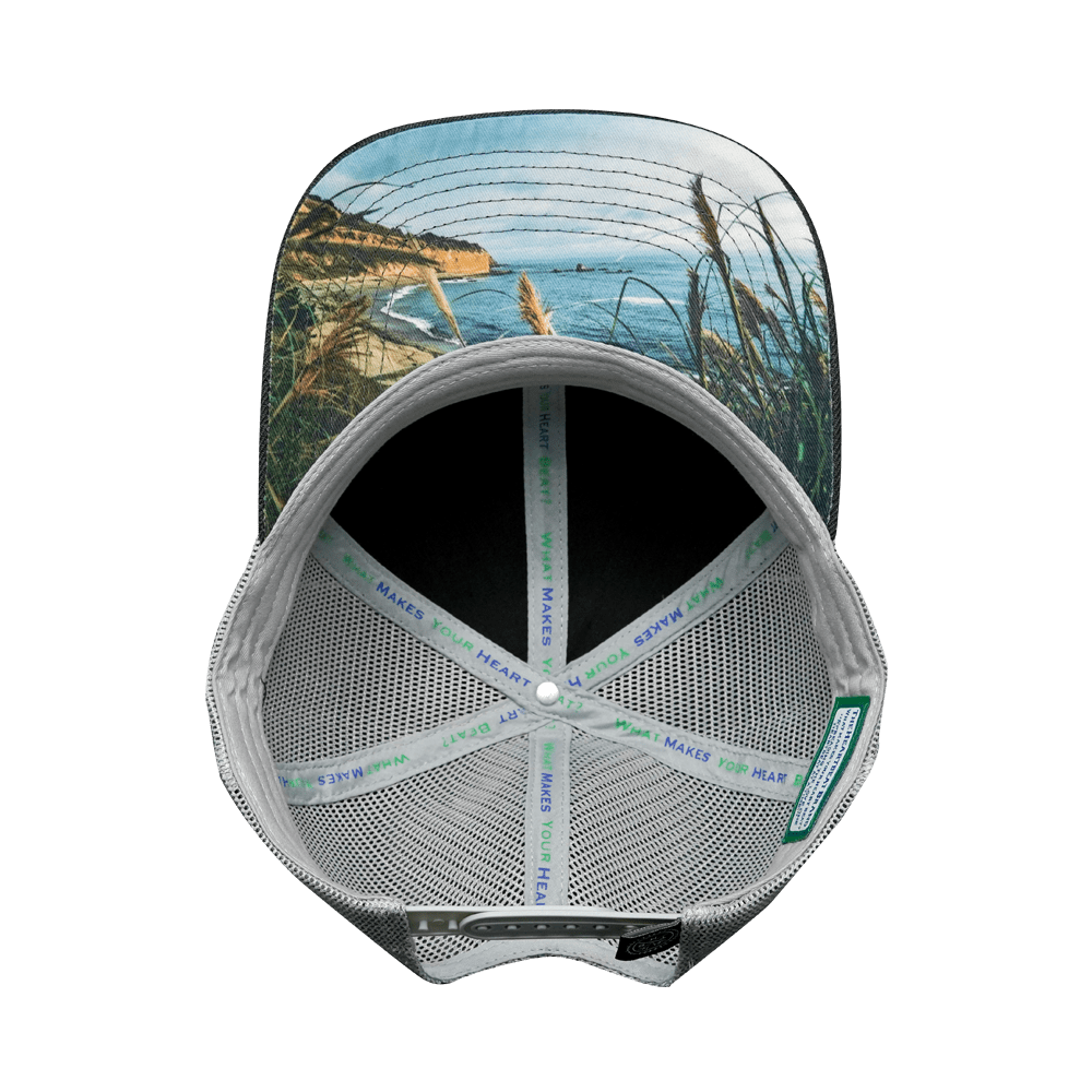 California Hat - Baseball Hat Fit - Charcoal / Gray - Trucker Mesh