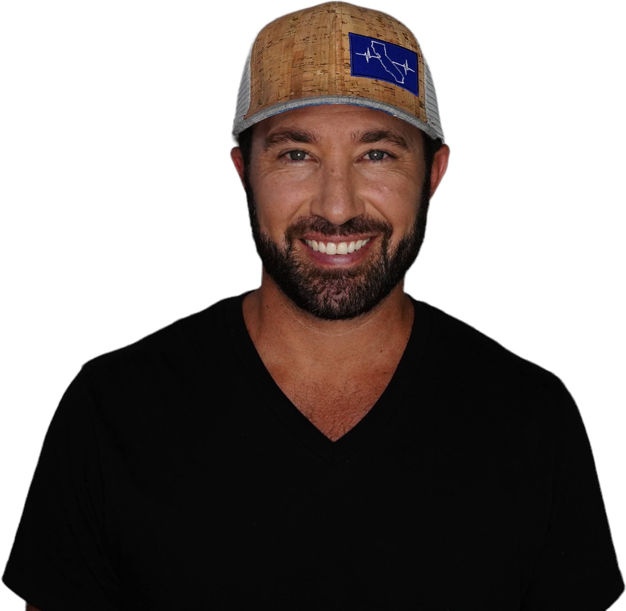 California Hat - Baseball Hat Fit - Cork - Heather Gray / Gray - Trucker Mesh