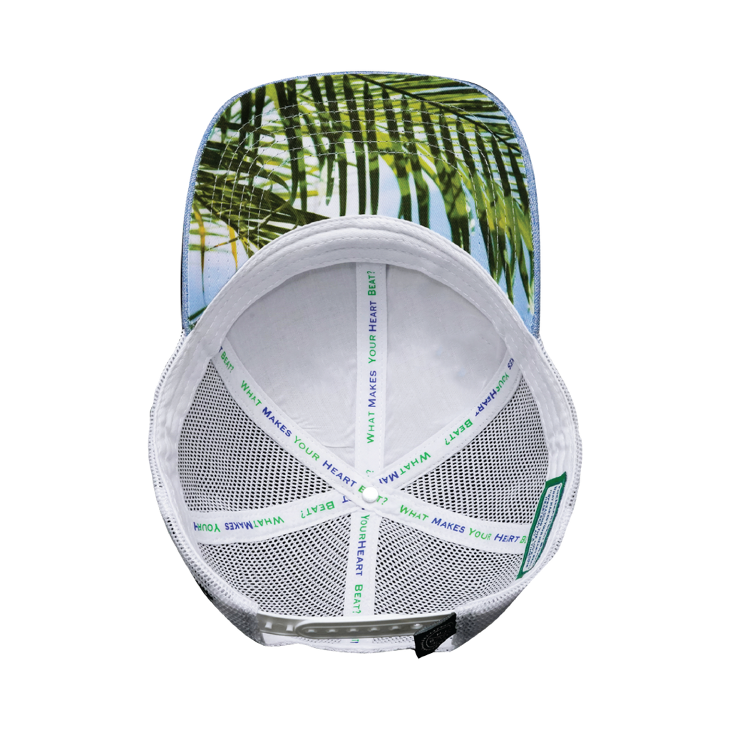 California Hat - Low Profile - Blue / White - Trucker Mesh