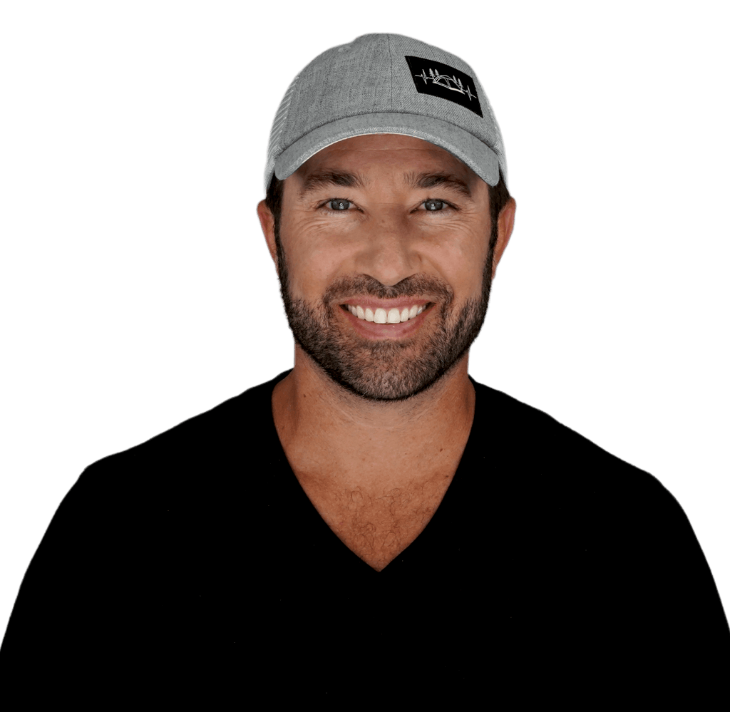 Camping Hat - Low Profile - Dad Hat - Heather Gray / Gray - Soft Trucker Mesh