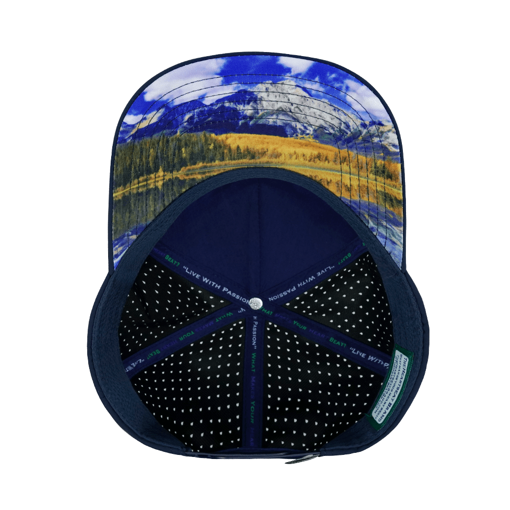 Camping Hat - Trucker Hat - Royal Blue - Laser Mesh