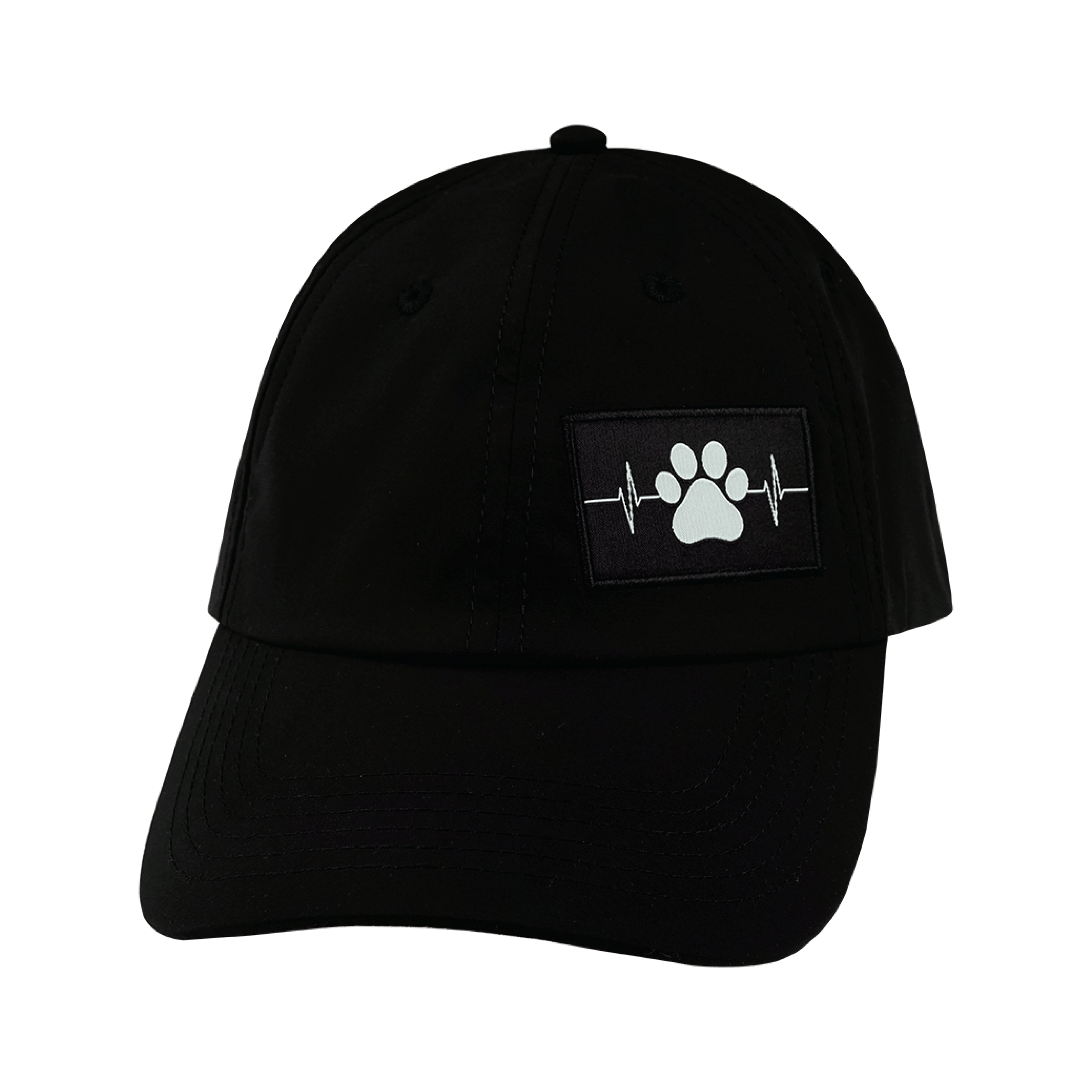 Dog Hat - Dad Hat - Black - Laser Mesh