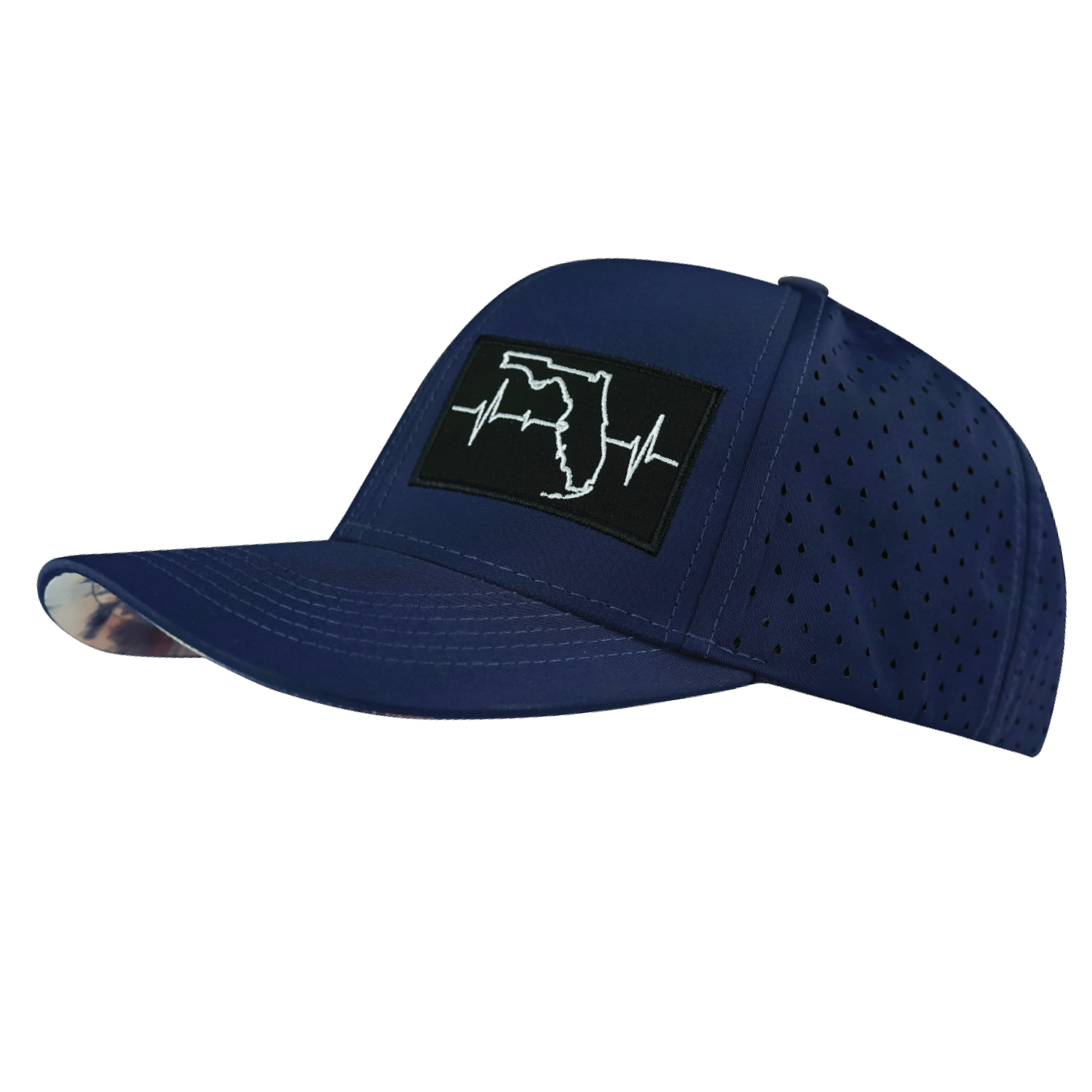 Florida Hat - Baseball Hat Fit - Dark Blue - Laser Mesh