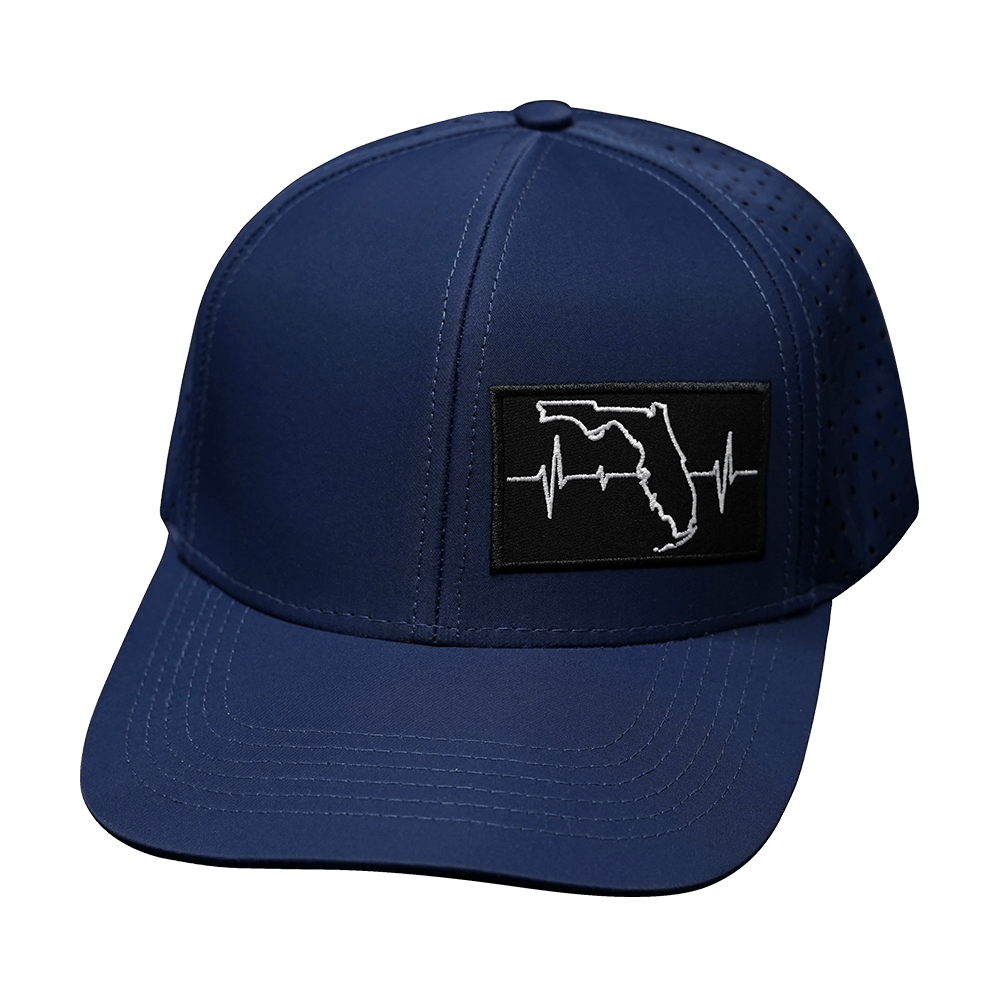 Florida Hat - Baseball Hat Fit - Dark Blue - Laser Mesh