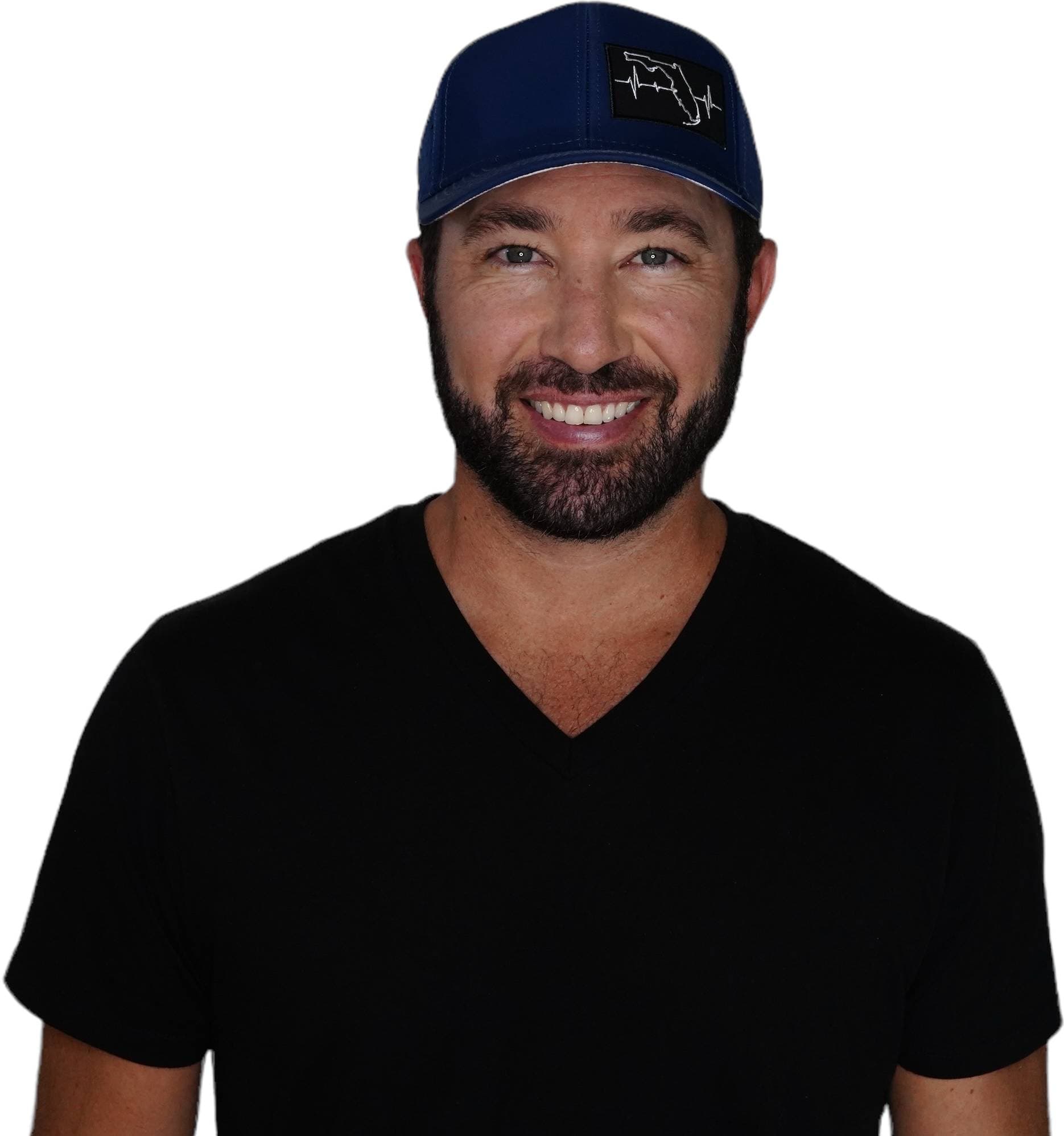 Florida Hat - Baseball Hat Fit - Dark Blue - Laser Mesh