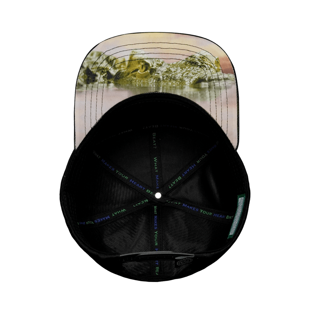 Florida Hat - Flat Bill - Green Camo / Black - Jersey Mesh