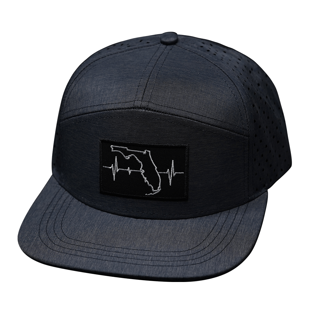 Florida Hat - Flat Bill - Ocean Blue - Laser Mesh
