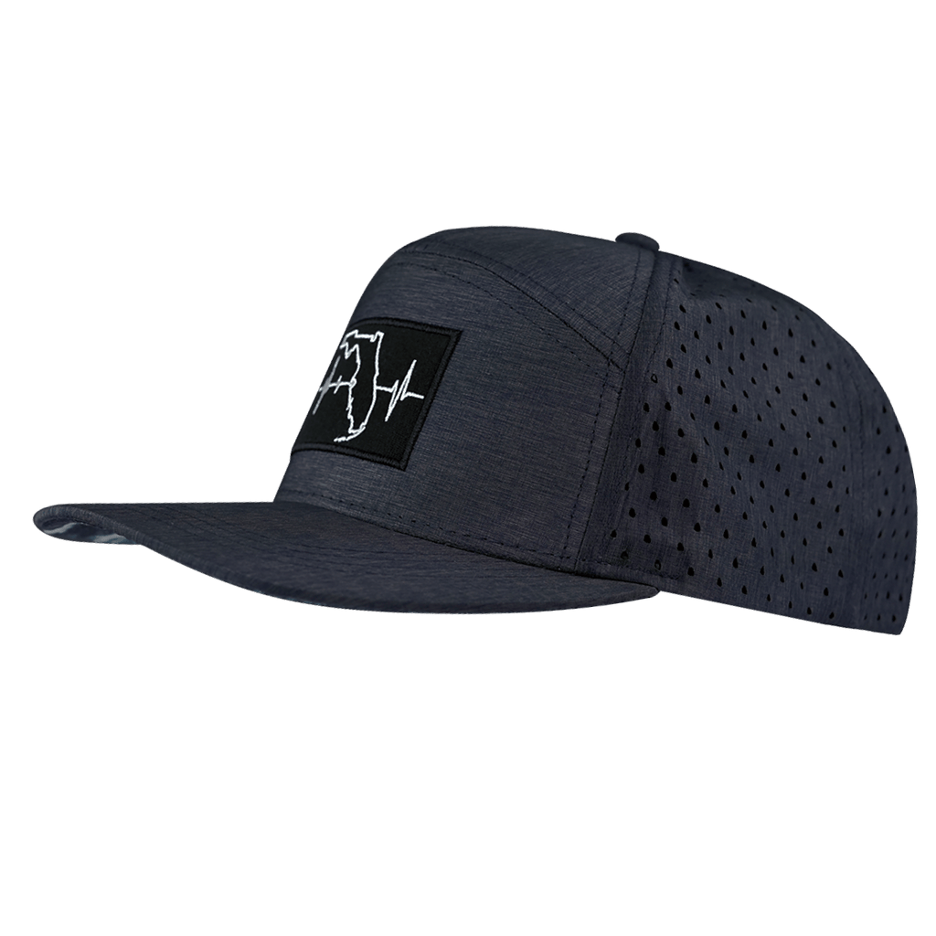 Florida Hat - Flat Bill - Ocean Blue - Laser Mesh