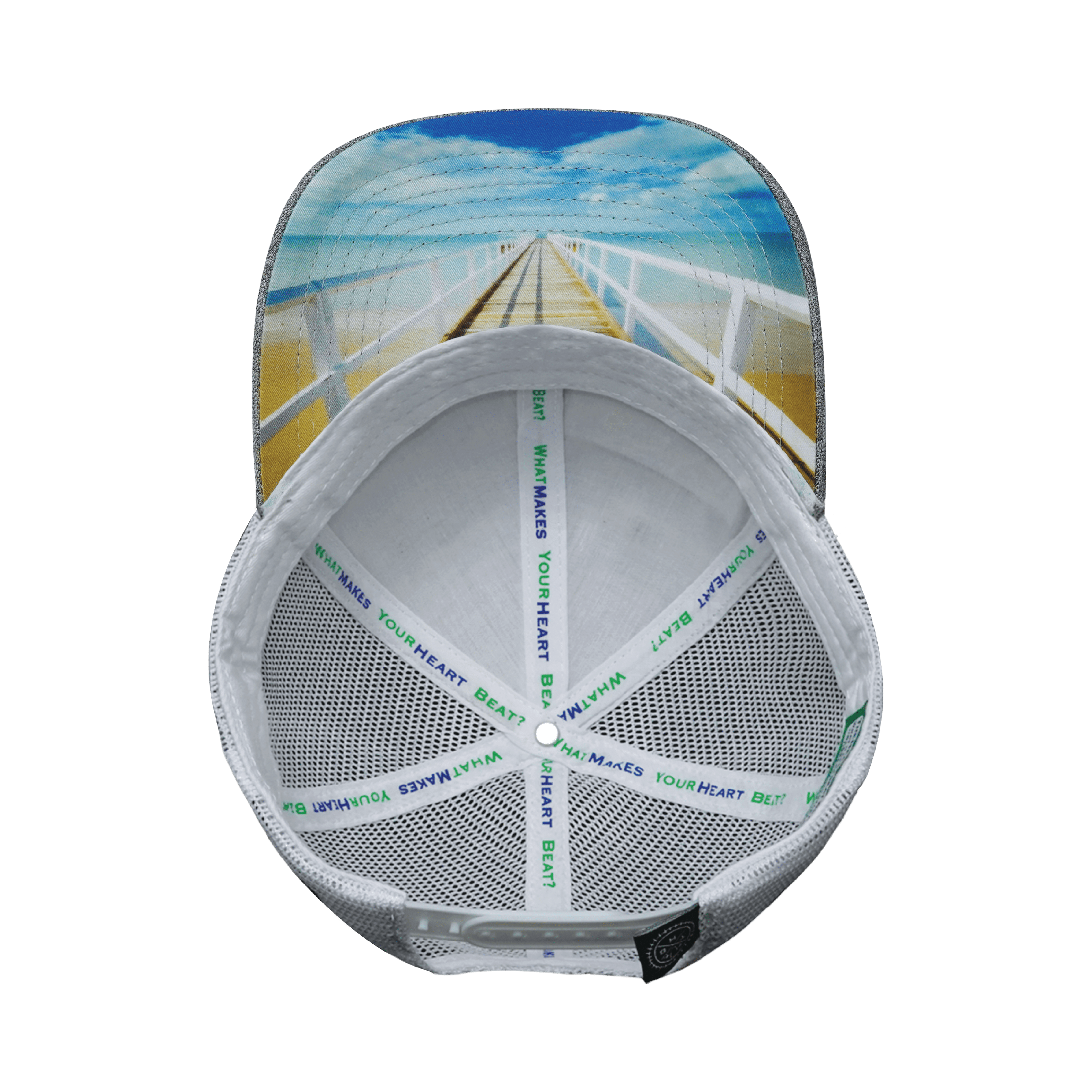 Florida Hat - Low Profile - Heather Gray / White - Trucker Mesh