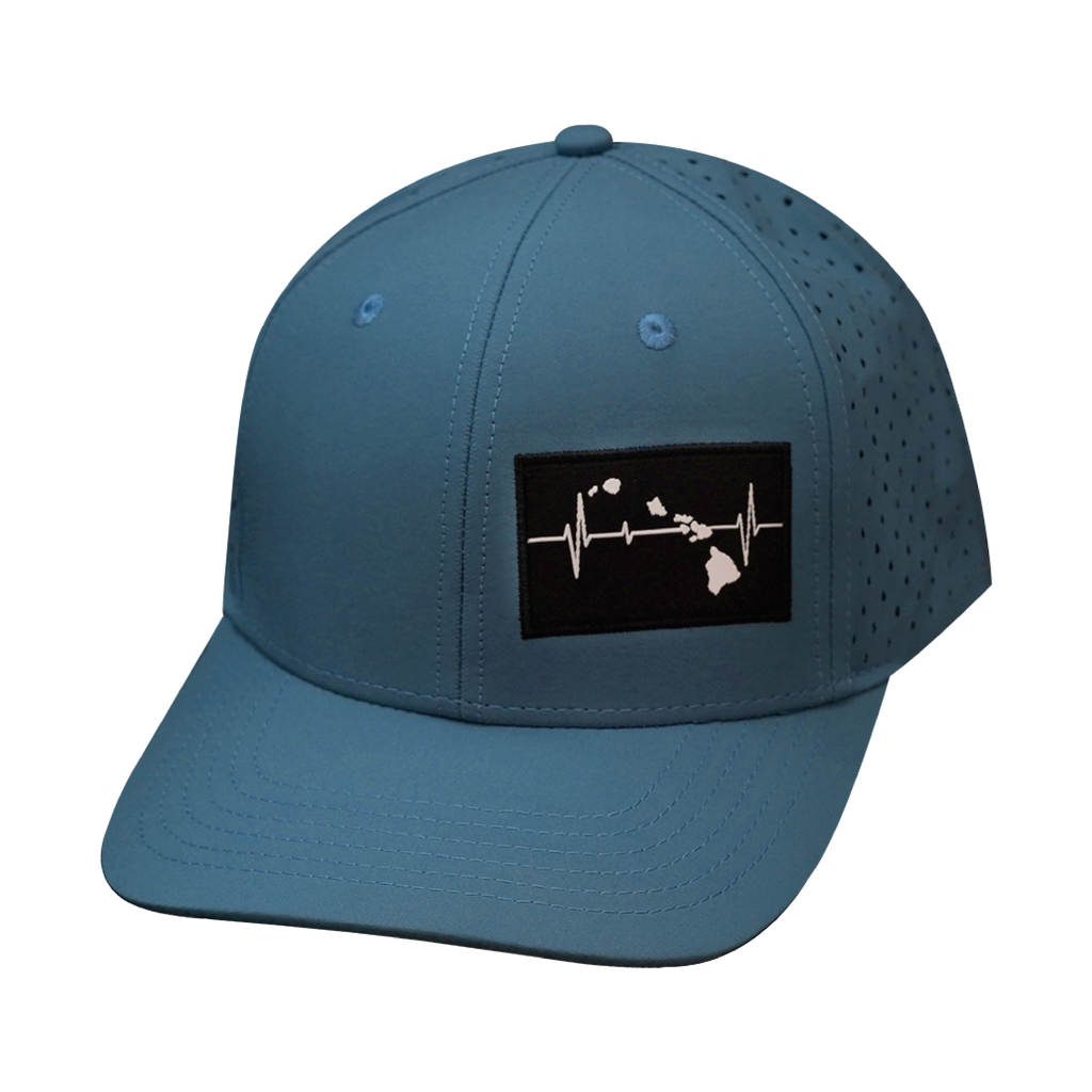 Hawaii Hat - Baseball Hat Fit - Sea Blue - Laser Mesh