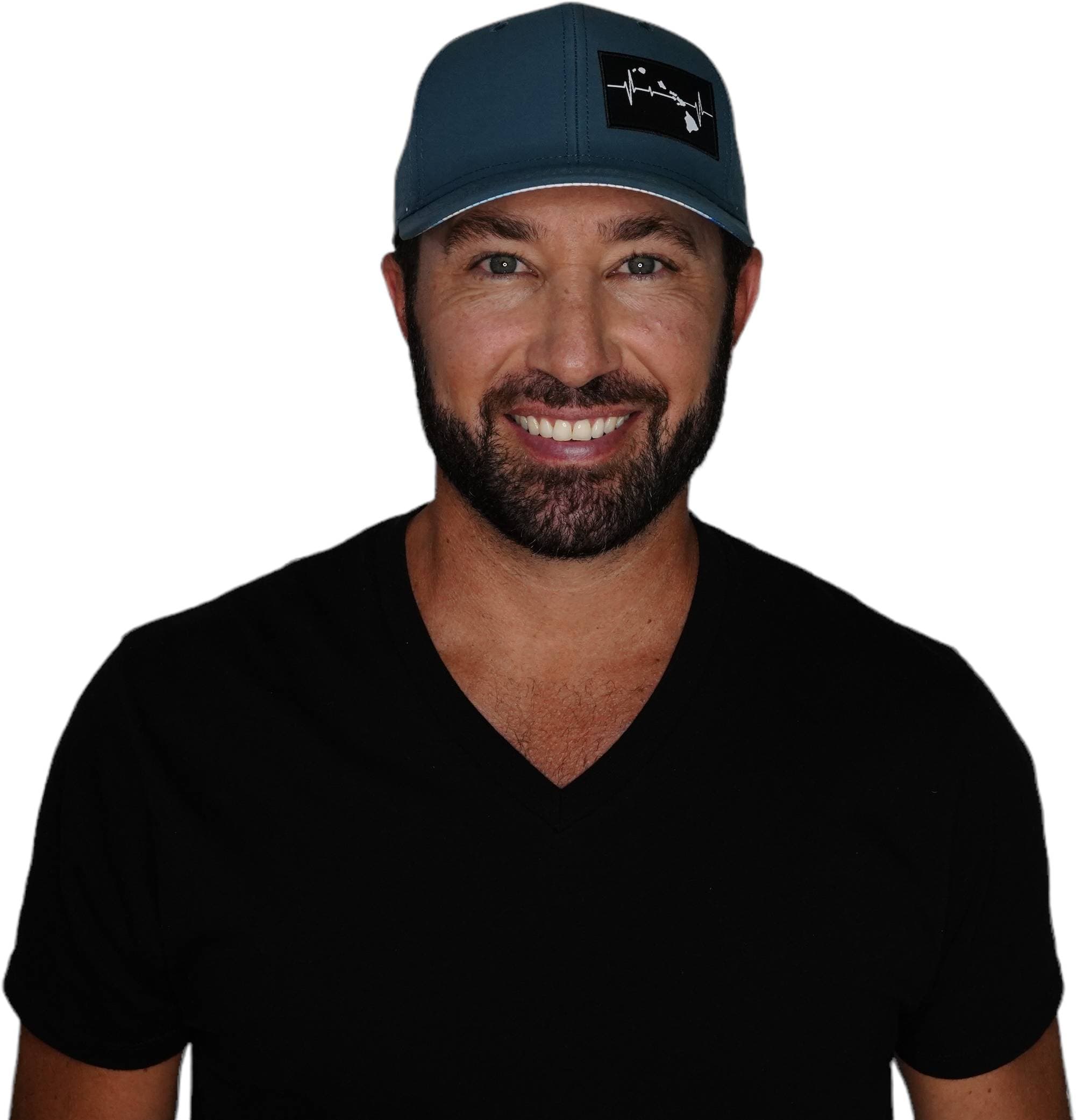Hawaii Hat - Baseball Hat Fit - Blue Charcoal - Laser Mesh