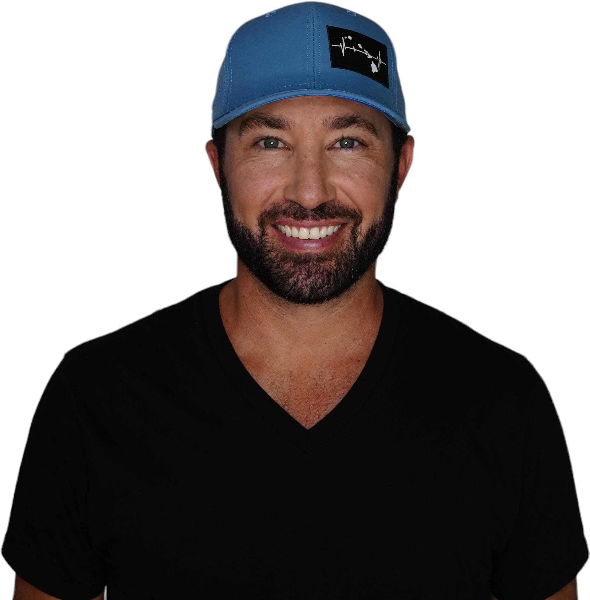 Hawaii Hat - Baseball Hat Fit - Sea Blue - Laser Mesh