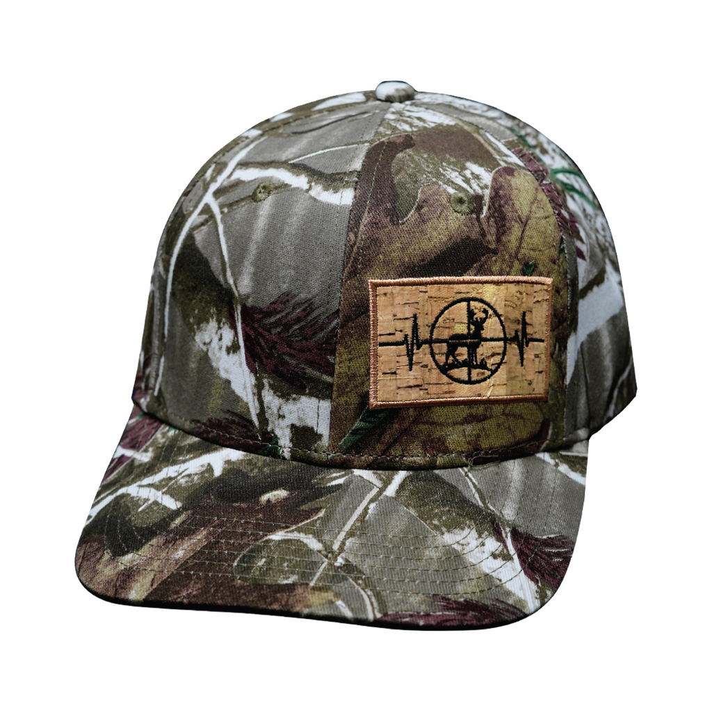 Hunting Hat - Baseball Hat Fit - Light Moss Tree Camo - Fabric Back