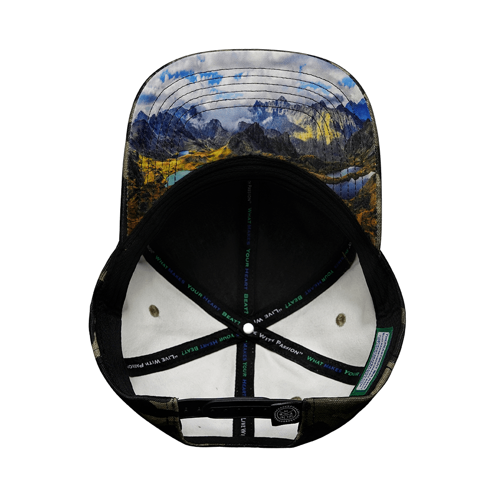 Hunting Hat - Baseball Hat Fit - Cork - Tan Tree Camo - Fabric Back