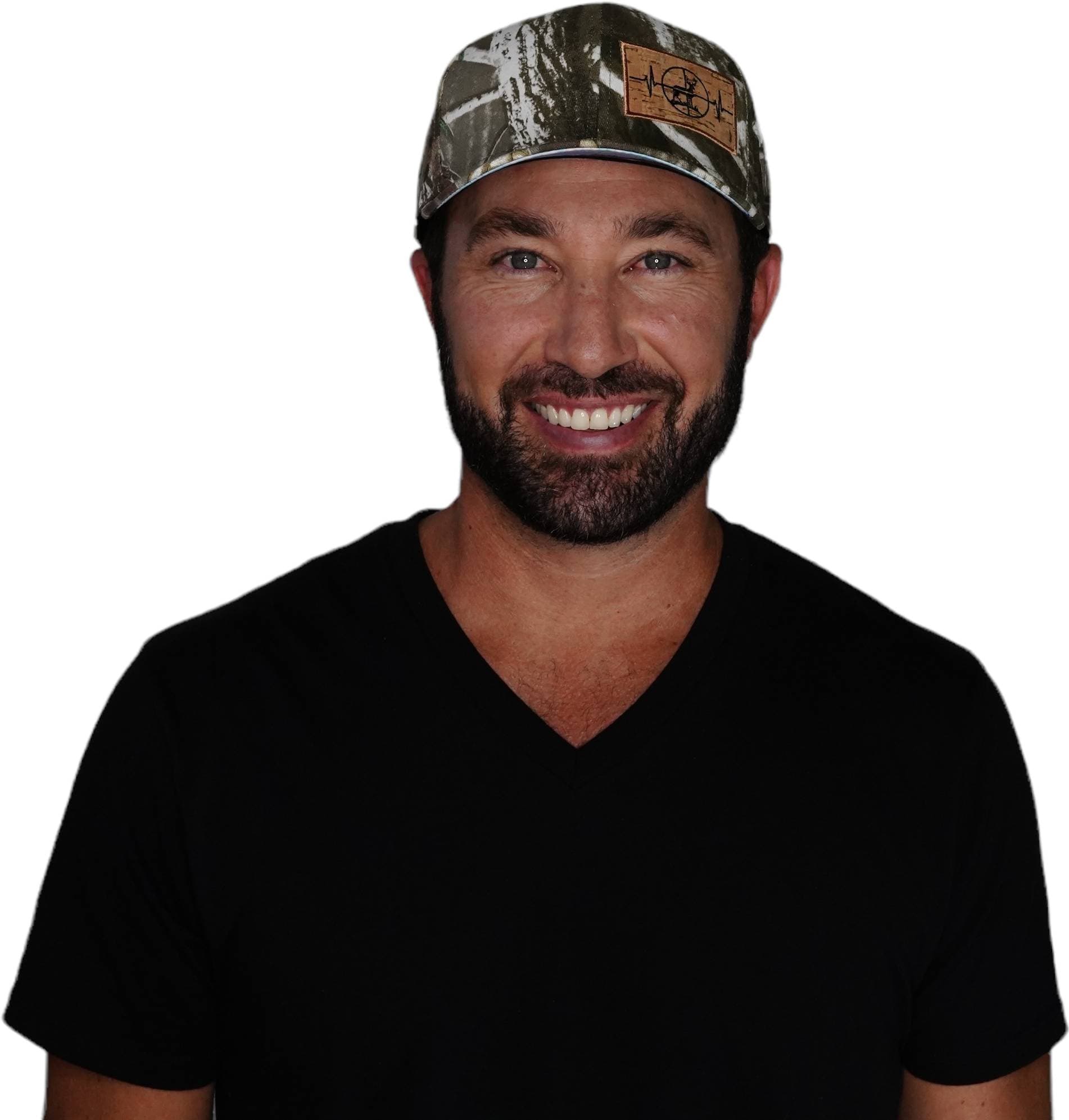 Hunting Hat - Baseball Hat Fit - Light Moss Tree Camo - Fabric Back