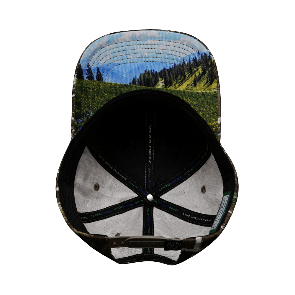 Hunting Hat - Baseball Hat Fit - Light Moss Tree Camo - Fabric Back