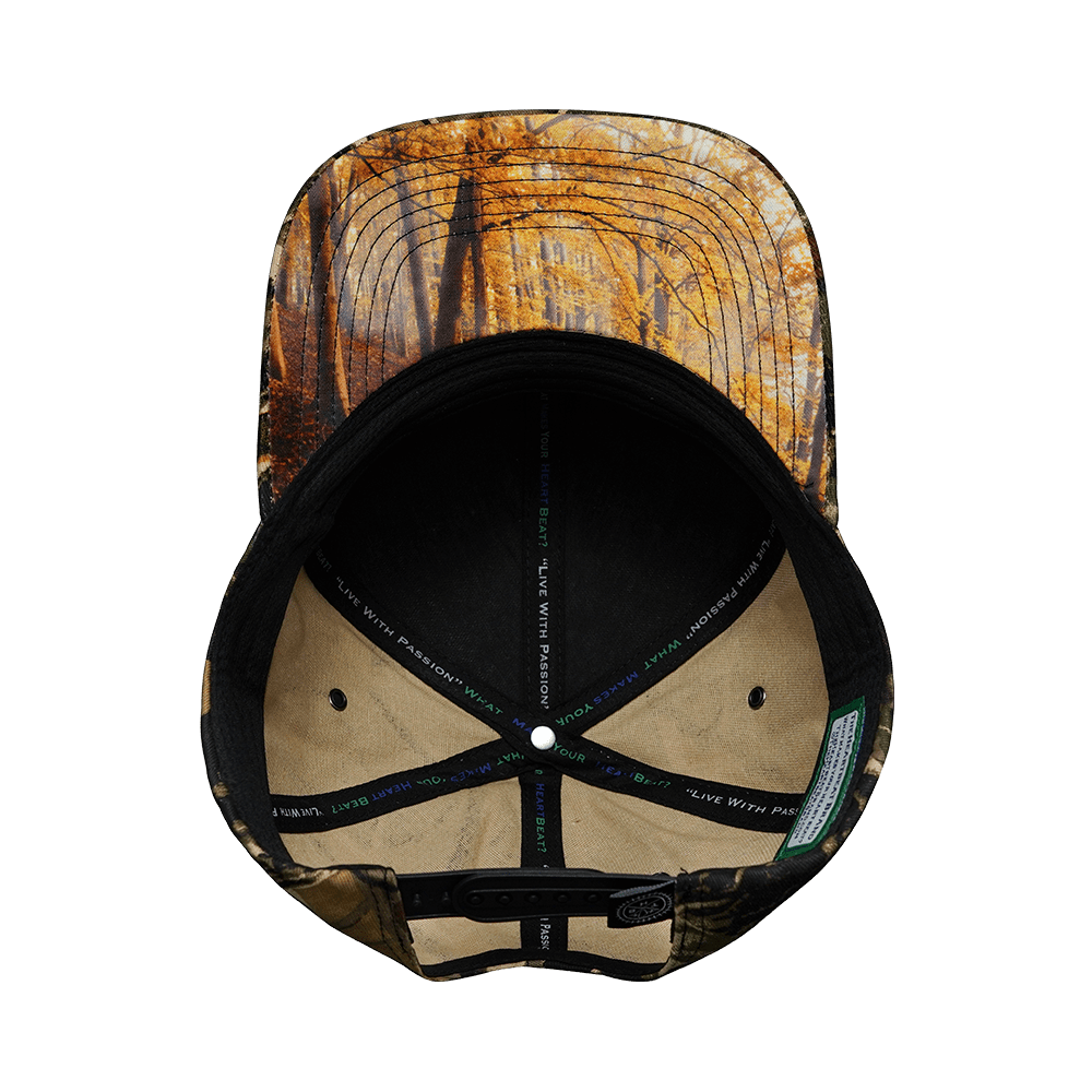 Hunting Hat - Baseball Hat Fit - Tan Tree Camo - Fabric Back
