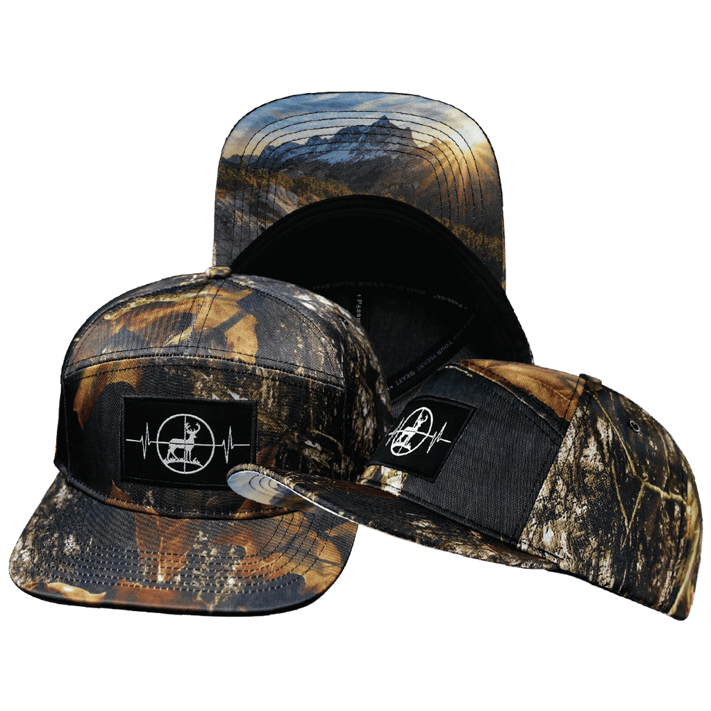 Hunting Hat - Flat Bill - Fall Tree Camo - Fabric Back