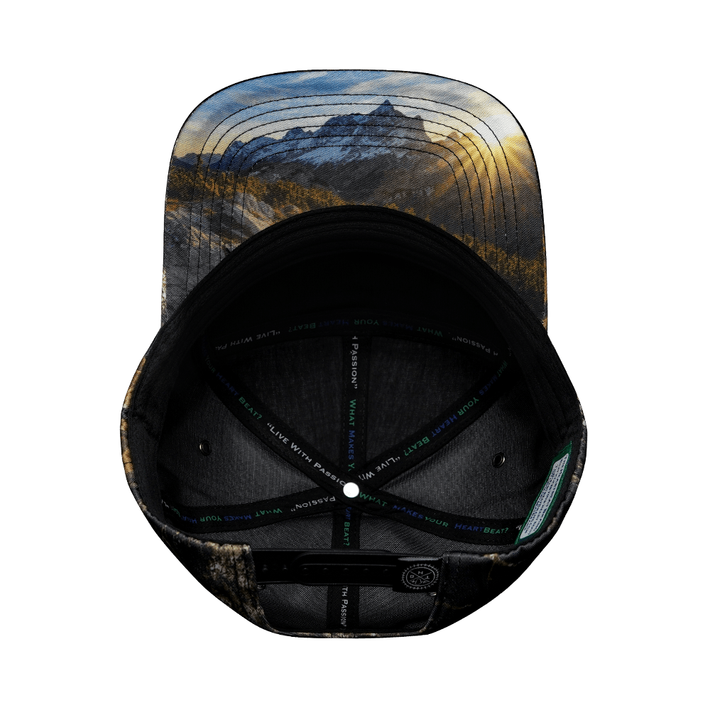 Hunting Hat - Flat Bill - Fall Tree Camo - Fabric Back