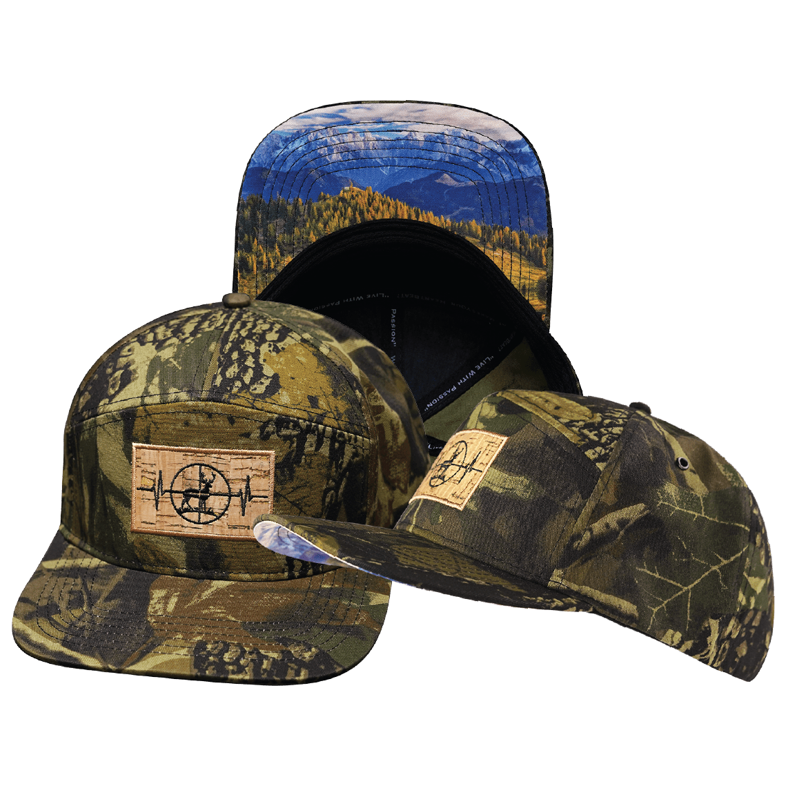 Hunting Hat - Flat Bill - Rust Tree Camo - Fabric Back