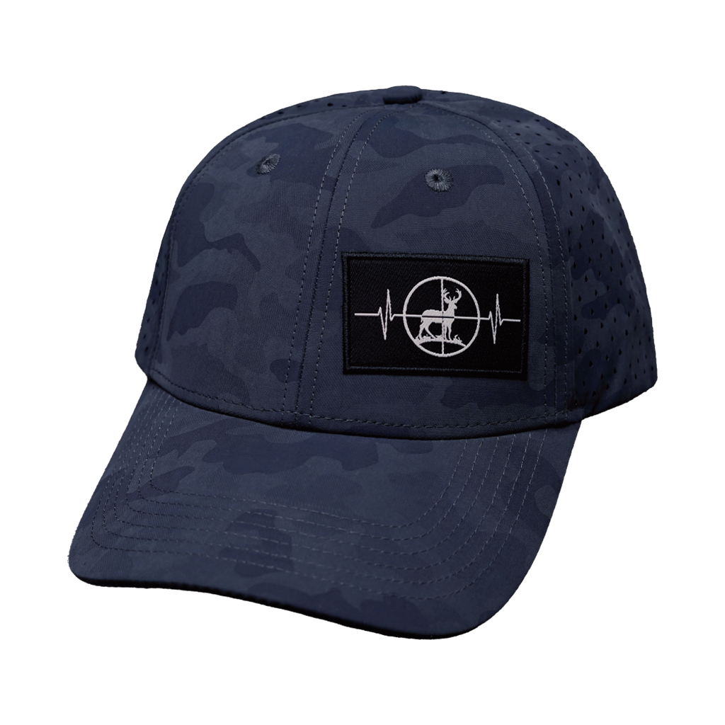 Hunting Hat - Low Profile - Soft Dark Camo - Laser Mesh