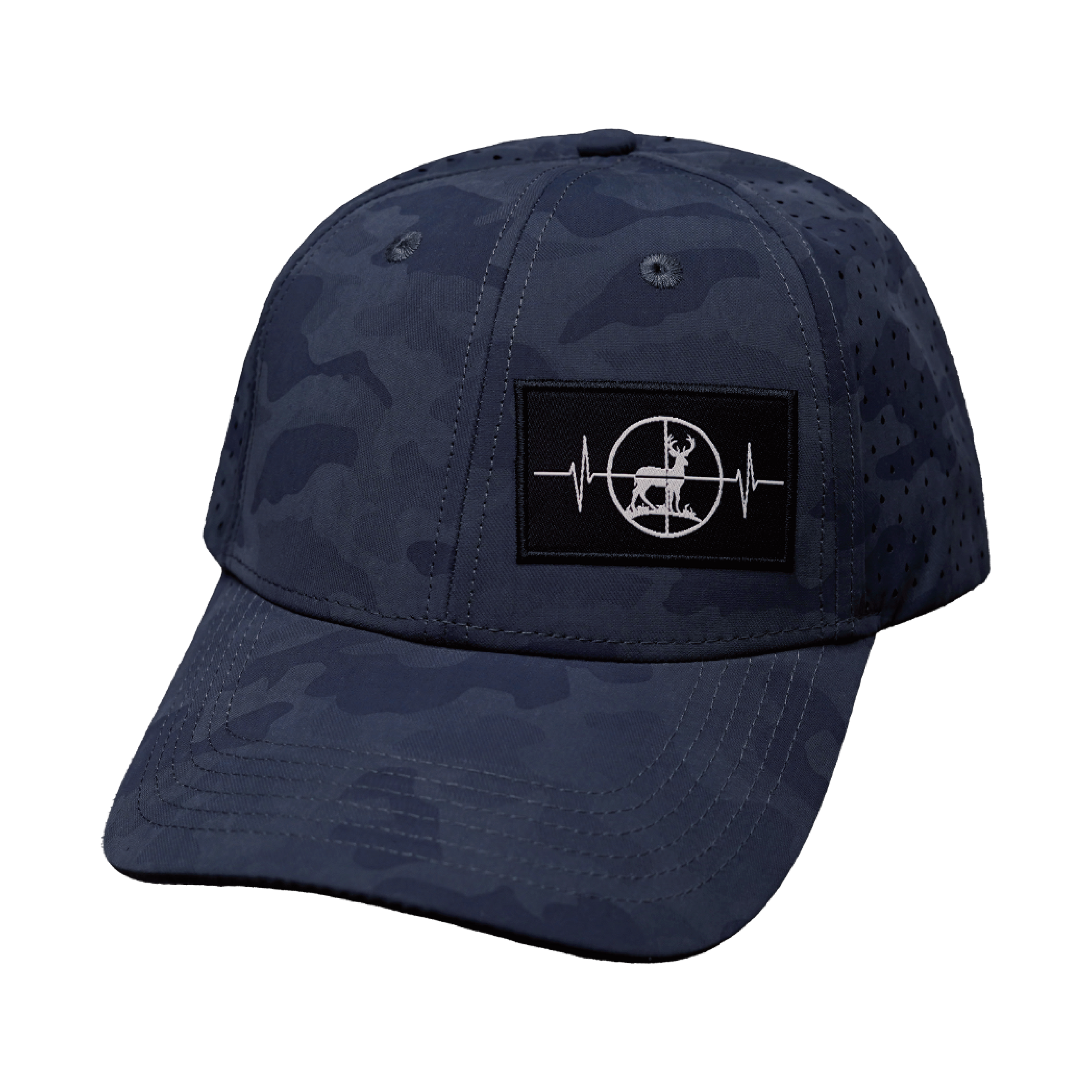 Hunting Hat - Low Profile - Soft Dark Camo - Laser Mesh