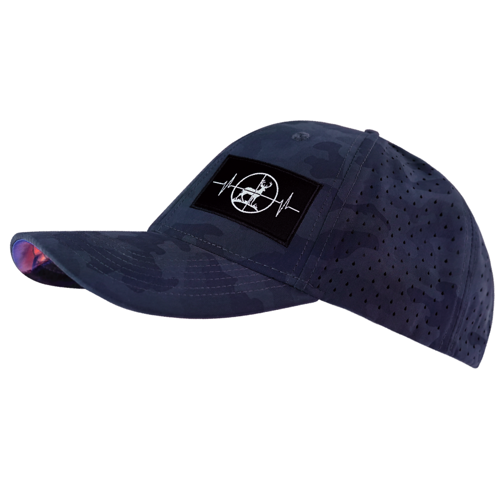 Hunting Hat - Low Profile - Soft Dark Camo - Laser Mesh